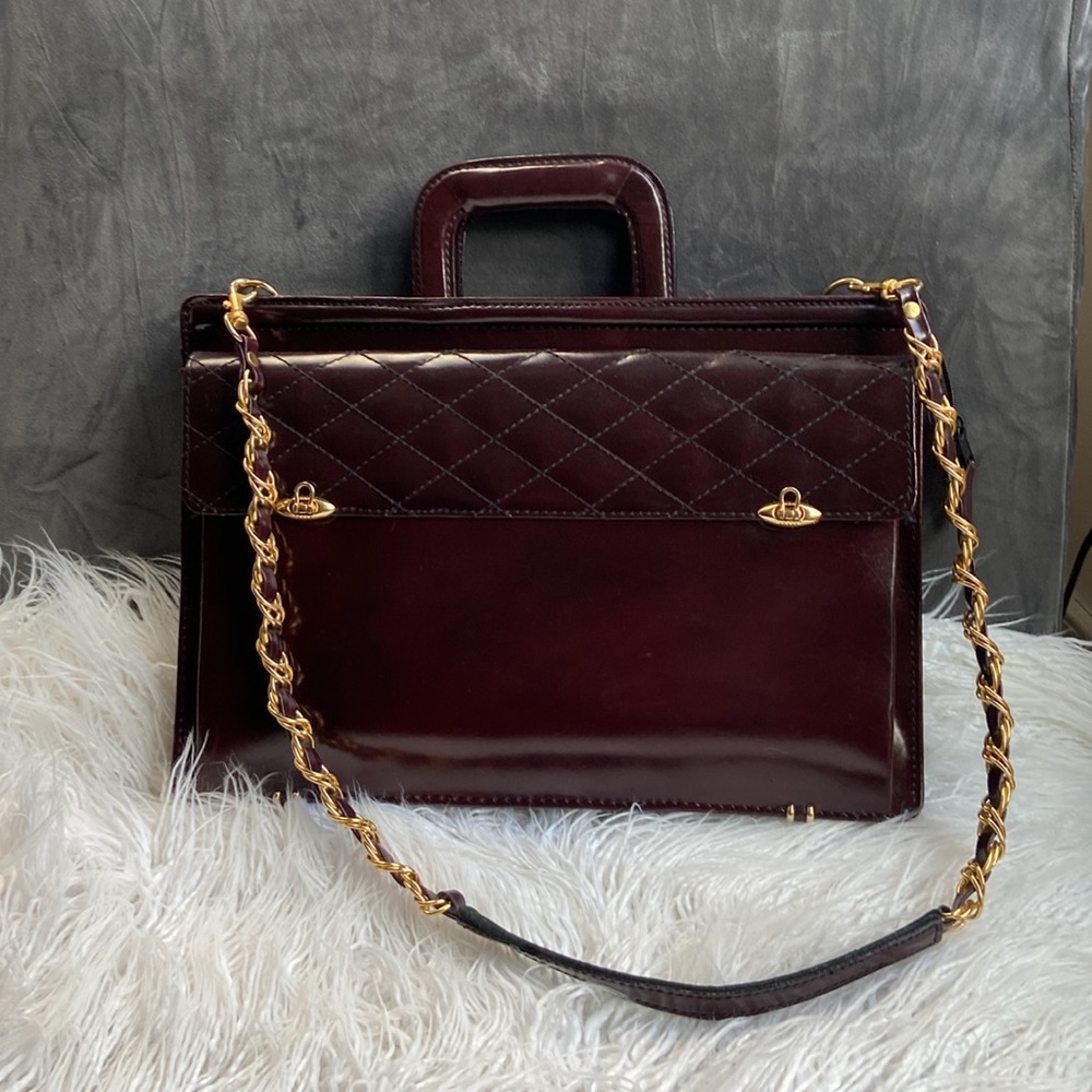 🇺🇸 Vintage Leather Briefcase- 1990’s - Picture 3 of 16